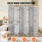 White Wood MDF 6-Panel Room Divider Screen Foldable Privacy Panels